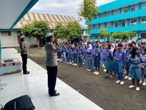 Satlantas Polres Halut Gelar Sosialisasi Tertib Berlalu Lintas di Sekolah