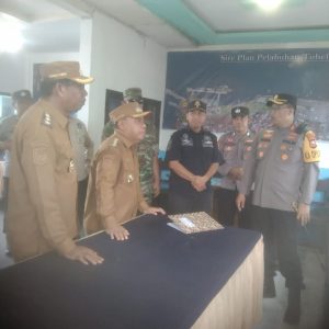 Bentuk Sinergitas, Bupati Halut, Dandim 1508/Tobelo dan Kapolres Halut Tinjau Kesiapan Personel di Pos Pengamanan Idul Fitri 1446 H