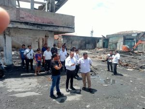 Kunjungi Lokasi Kebakaran Guna Penataan dan Persiapan Gusur Jalan Belakang, Ini Arahan Sekda Halut