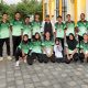 kontingen cabang Olahraga atletik ketika mengikuti cabor Popda di Kabupaten Morotai
